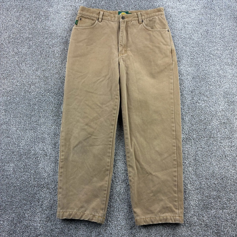 Cabela's Gore-Tex Pants‎ Mens 32x34 Tan Canvas Cotton Fleece Lined Outdoors